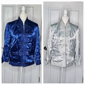Vintage 80's Reversible Asian Print Jacket